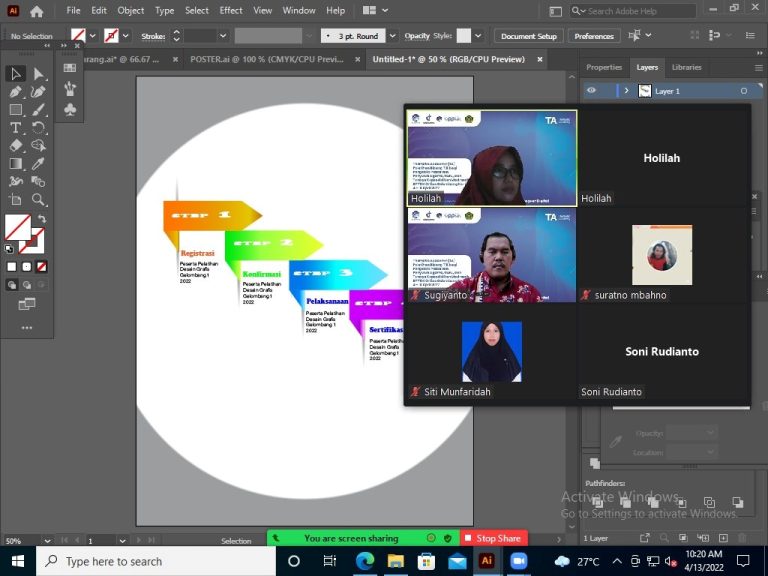 Kegiatan Thematic Academy (TA) Kementrian Komunikasi Dan Informatika RI “Pelatihan Bidang TIK Bagi Pengelola Pesantren, Penyuluh Agama, Guru, Dan Tenaga Kependidikan Madrasah Online Tahun 2022” GELOMBANG KE-1